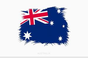 grunge bandiera di Australia, vettore astratto grunge spazzolato bandiera di Australia.