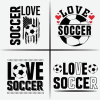 amore calcio maglietta design fascio maglietta design - vettore grafico, tipografico manifesto, Vintage ▾, etichetta, distintivo, logo, icona o maglietta