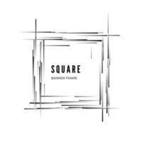 piazza astratto moderno geometrico striscione. vettore illustrazione isolato su bianca sfondo