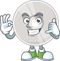 cartone animato personaggio di compatto disco vettore