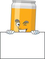 cartone animato personaggio di birra vettore