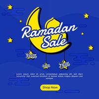 modello di banner di ramadan kareem vettore