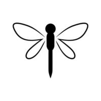 libellula simbolo vettore logo