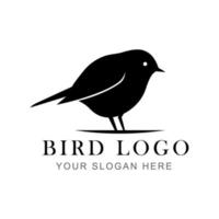 logo della siluetta dell'uccello vettore