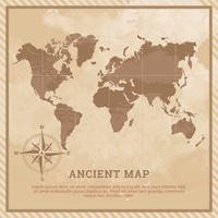 Illustrazione di mappa antica vettore
