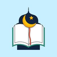 moderno islamico moschea Corano logo. - vettore. vettore