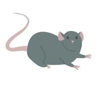 carino ratto cartone animato topo vettore