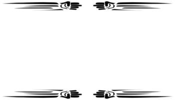 illustrazione di un' foto telaio con un' tribale design vettore