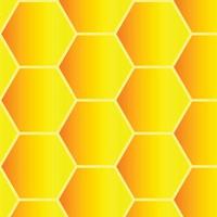 un' Favo con miele colori, Favo modello, esagonale modello, arancia e giallo, ape casa, Favo illustrazione vettore, adatto per miele etichetta e cartello, educativo Materiale vettore