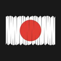 Giappone bandiera spazzola vettore