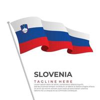 modello vettore slovenia bandiera moderno design