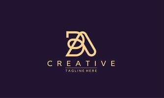 creativo lettera ba, ba logo design modello vettore. moderno B un' logo design. vettore