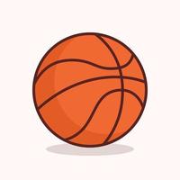 pallacanestro palla cartone animato icona vettore illustrazione. gli sport icona concetto illustrazione