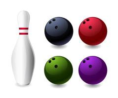 icona del gioco di bowling vettore