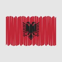 Albania bandiera spazzola vettore