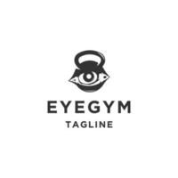 occhio fitness logo icona design modello piatto vettore