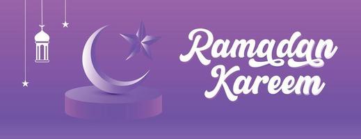 Ramadan tema saluti 3d auguri.ramadan cannone, ramadan Mubarak, felice Ramadan, vettore