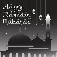 webramadan auguri saluti squaer tema.ramadan cannone, ramadan Mubarak, felice Ramadan, vettore