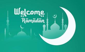 Ramadan auguri saluti tema.ramadan cannone, ramadan Mubarak, felice Ramadan, metà luna, moschea, abu dhabi, tipografia, ornamento. vettore