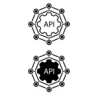 api icona vettore, Software integrazione illustrazione cartello. applicazione simbolo. vettore