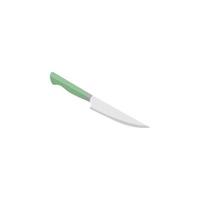 un' verde coltello con un' verde maniglia bugie su un' bianca sfondo. vettore