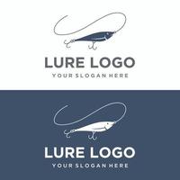 logo design di pesca esca o pesca adescare con gancio e pesca asta.logo per pesca negozio, torneo e pescatore. vettore