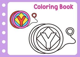 colorazione libro per yo-yo vettore