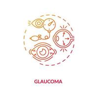 icona del concetto di glaucoma vettore