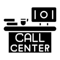 icona del vettore del call center