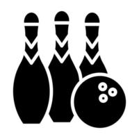 bowling vettore icona