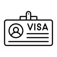 Visa vettore icona