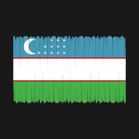 vettore di bandiera dell'uzbekistan