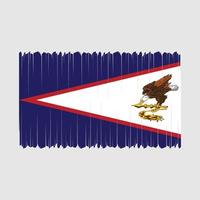 vettore di bandiera delle samoa americane