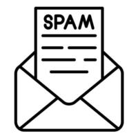 spam e-mail vettore icona