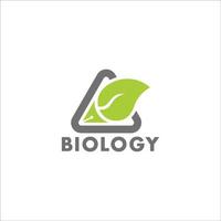 foglia penna biologia corso formazione scolastica simbolo logo vettore