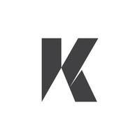 astratto lettera vk semplice geometrico logo vettore