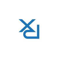 lettera xd semplice geometrico logo vettore