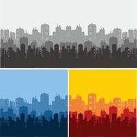 città edificio silhouette vettore Immagine illustrazioni