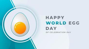 mondo uovo giorno celebrazione vettore design illustrazione per sfondo, manifesto, striscione, pubblicità, saluto carta