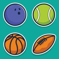sport palle collezione vettore icona illustrazione