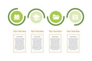 cerchio Infografica modello per presentazioni, pubblicità, layout, annuale rapporti. vettore