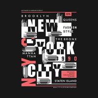 nuovo York città astratto grafico vettore Stampa