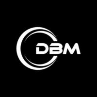 dbm lettera logo design nel illustrazione. vettore logo, calligrafia disegni per logo, manifesto, invito, eccetera.