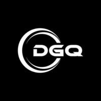 dgq lettera logo design nel illustrazione. vettore logo, calligrafia disegni per logo, manifesto, invito, eccetera.