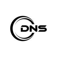 dns lettera logo design nel illustrazione. vettore logo, calligrafia disegni per logo, manifesto, invito, eccetera.