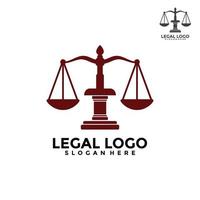legge azienda logo modello design. legale logo vettore concetto