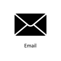 e-mail vettore solido icone. semplice azione illustrazione azione