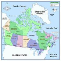 Canada nazione carta geografica vettore