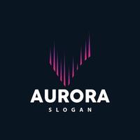 aurora logo, leggero onda vettore, natura paesaggio disegno, Prodotto marca modello illustrazione icona vettore