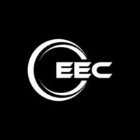 eec lettera logo design nel illustrazione. vettore logo, calligrafia disegni per logo, manifesto, invito, eccetera.